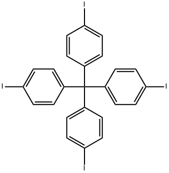 テトラキス(4-ヨードフェニル)メタン 化学構造式