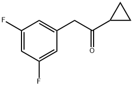 1-CYCLOPROPYL-2-(3,5-DIFLUOROPHENYL)ETHAN-1-ONE,1341173-44-1,结构式