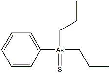 Arsine sulfide, phenyldipropyl- Struktur
