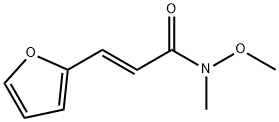 (2E)-3-(フラン-2-イル)-N-メトキシ-N-メチルプロプ-2-エンアミド 化学構造式