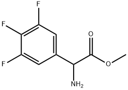2-氨基-2-(3,4,5-三氟苯基)乙酸甲酯,1341970-16-8,结构式