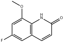 6-氟-8-甲氧基喹啉-2(1H)-酮, 1341996-40-4, 结构式