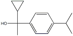 1-cyclopropyl-1-(4-propan-2-ylphenyl)ethanol Struktur