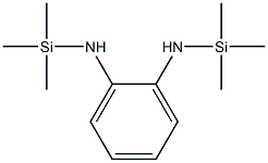 1,2-Benzenediamine, N,N'-bis(trimethylsilyl)-,13435-10-4,结构式