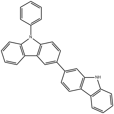 2,3'-Bi-9H-carbazole, 9'-phenyl- Structure