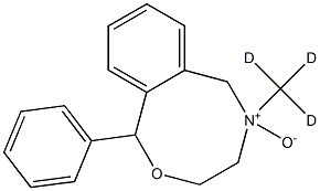 5-oxido-1-phenyl-5-(trideuteriomethyl)-1,3,4,6-tetrahydro-2,5-benzoxazocin-5-ium Struktur