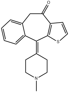10-(1-methylpiperidin-4-ylidene)-5H-benzo[1,2]cyclohepta[3,4-b]thiophen-4-one Structure