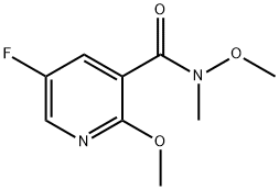 5-FLUORO-N,2-DIMETHOXY-N-METHYLNICOTINAMIDE Structure