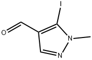 5-Iodo-1-methyl-1H-pyrazole-4-carbaldehyde 化学構造式