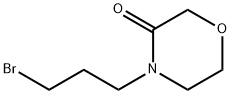 4-(3-溴丙基)吗啉-3-酮 结构式