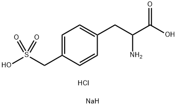 DL-4-sulfomethyl-Phenylalanine monosodium salt hydrochloride Structure