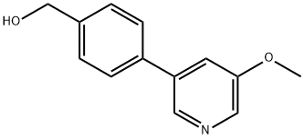 (4-(5-METHOXYPYRIDIN-3-YL)PHENYL)METHANOL Structure