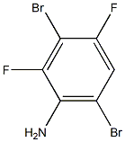 3,6-二溴-2,4-二氟苯胺 结构式