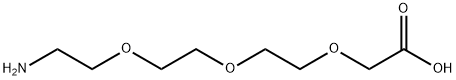 Acetic acid, [2-[2-(2-aminoethoxy)ethoxy]ethoxy]- Struktur