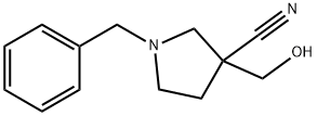 1-Benzyl-3-Hydroxymethyl-Pyrrolidine-3-Carbonitrile Structure