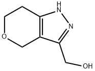 (1,4,6,7-四氢吡喃并[4,3-C]吡唑-3-基)甲醇 结构式