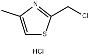 2-(chloromethyl)-4-methyl-1,3-thiazole hydrochloride Struktur