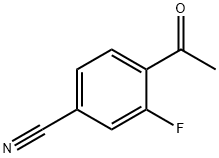 4-乙酰基-3-氟苄腈 结构式