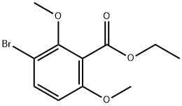 ethyl 3-bromo-2,6-dimethoxybenzoate Struktur