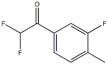 2,2-二氟-1-(3-氟-4-甲基苯基)乙酮 结构式