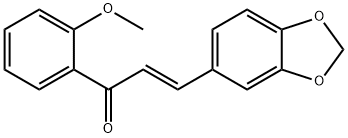 (2E)-3-(2H-1,3-benzodioxol-5-yl)-1-(2-methoxyphenyl)prop-2-en-1-one Struktur