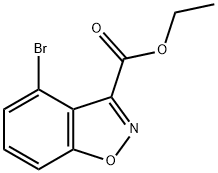 Ethyl 4-bromobenzo[d]isoxazole-3-carboxylate Structure