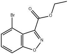 4-溴苯并[D]异恶唑-3-羧酸乙酯, 1352398-39-0, 结构式
