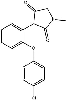3-[2-(4-氯苯氧基)苯基]-1-甲基吡咯烷-2,4-二酮,1352744-53-6,结构式