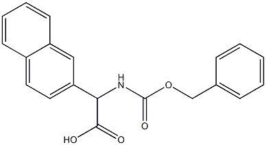 2-{[(benzyloxy)carbonyl]amino}-2-(naphthalen-2-yl)acetic acid Struktur