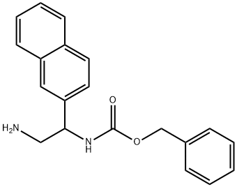 benzyl N-[2-amino-1-(naphthalen-2-yl)ethyl]carbamate Struktur