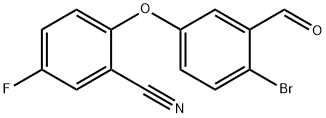 2-(4-bromo-3-formylphenoxy)-5-fluorobenzonitrile Structure
