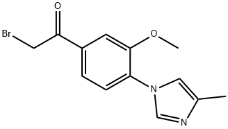 2-bromo-1-(3-methoxy-4-(4-methyl-1H-imidazol-1-yl)phenyl)ethan-1-one