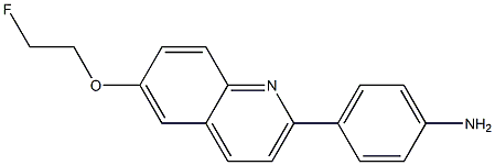 4-[6-(2-Fluoro-ethoxy)-quinolin-2-yl]-phenylamine Structure