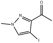 1-(4-Iodo-1-methyl-1H-pyrazol-3-yl)-ethanone 结构式