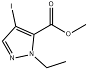 1-乙基-4-碘-1H-吡唑-5-羧酸甲酯, 1354704-69-0, 结构式