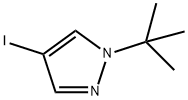 1-tert-Butyl-4-iodo-1H-pyrazole 化学構造式
