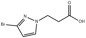 3-(3-溴-1H-吡唑-1-基)丙酸, 1354706-32-3, 结构式