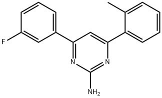 4-(3-fluorophenyl)-6-(2-methylphenyl)pyrimidin-2-amine|