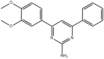 4-(3,4-dimethoxyphenyl)-6-phenylpyrimidin-2-amine Struktur
