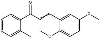 (2E)-3-(2,5-ジメトキシフェニル)-1-(2-メチルフェニル)プロプ-2-エン-1-オン 化学構造式