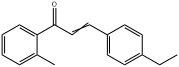 (2E)-3-(4-ethylphenyl)-1-(2-methylphenyl)prop-2-en-1-one Struktur