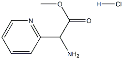 2-氨基-2-(吡啶-2-基)乙酸甲酯盐酸盐,1354949-64-6,结构式