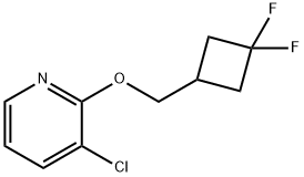 3-CHLORO-2-((3,3-DIFLUOROCYCLOBUTYL)METHOXY)PYRIDINE Structure