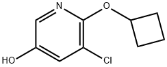 5-CHLORO-6-CYCLOBUTOXYPYRIDIN-3-OL Struktur