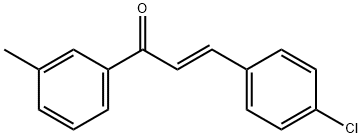 (2E)-3-(4-chlorophenyl)-1-(3-methylphenyl)prop-2-en-1-one Struktur