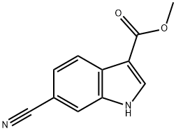 Methyl 6-cyano-1H-indole-3-carboxylate Struktur