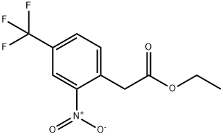 ethyl 2-nitro-4-(trifluoromethyl)phenylacetate Struktur