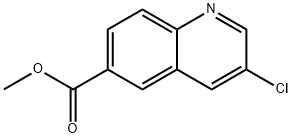 3-氯-6-喹啉羧酸甲酯,1357958-20-3,结构式