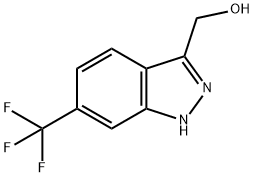 (6-(三氟甲基)-1H-吲唑-3-基)甲醇,1360929-95-8,结构式