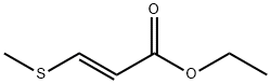 2-Propenoic acid, 3-(methylthio)-, ethyl ester, (E)- Struktur